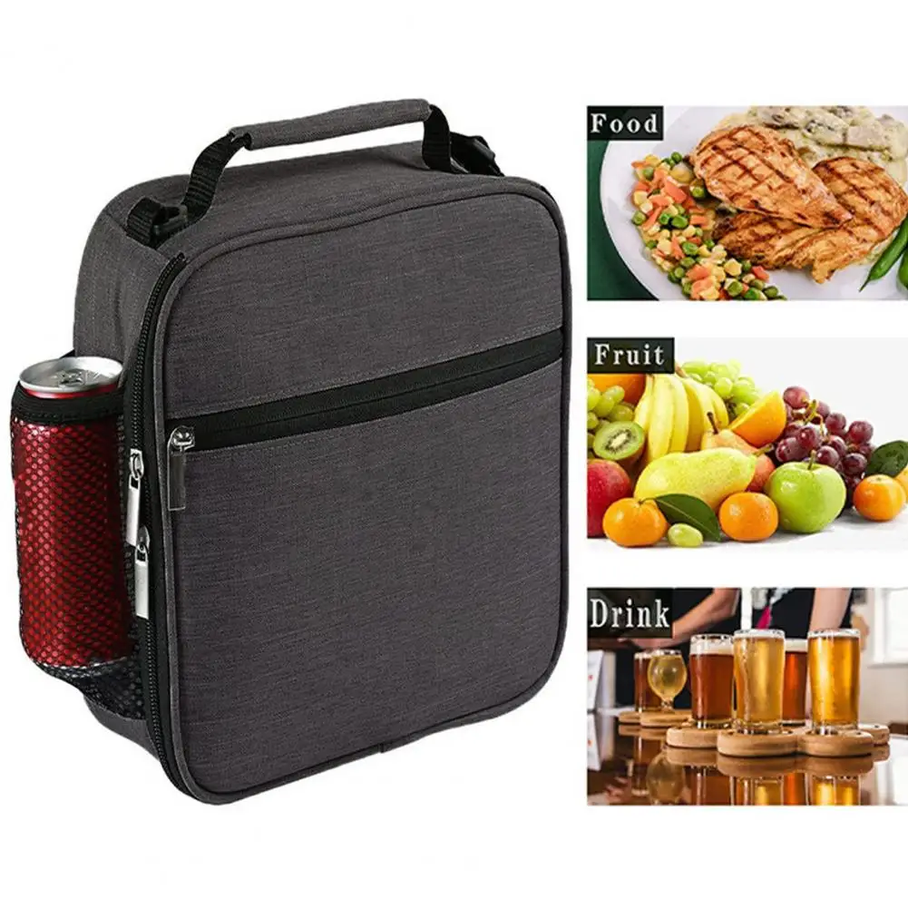 

Portable Food Cooler Thermal Insulated Lunch Box Bag for Kids Adults Reusable Freezable Tote with Front School