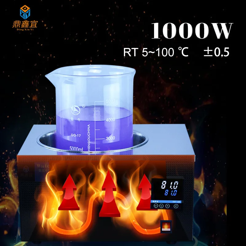 Xin Tester Digital Display Thermostatic Water Bath 12L Stainless Steel Heating Constant Temperature Tank Equipment 220V