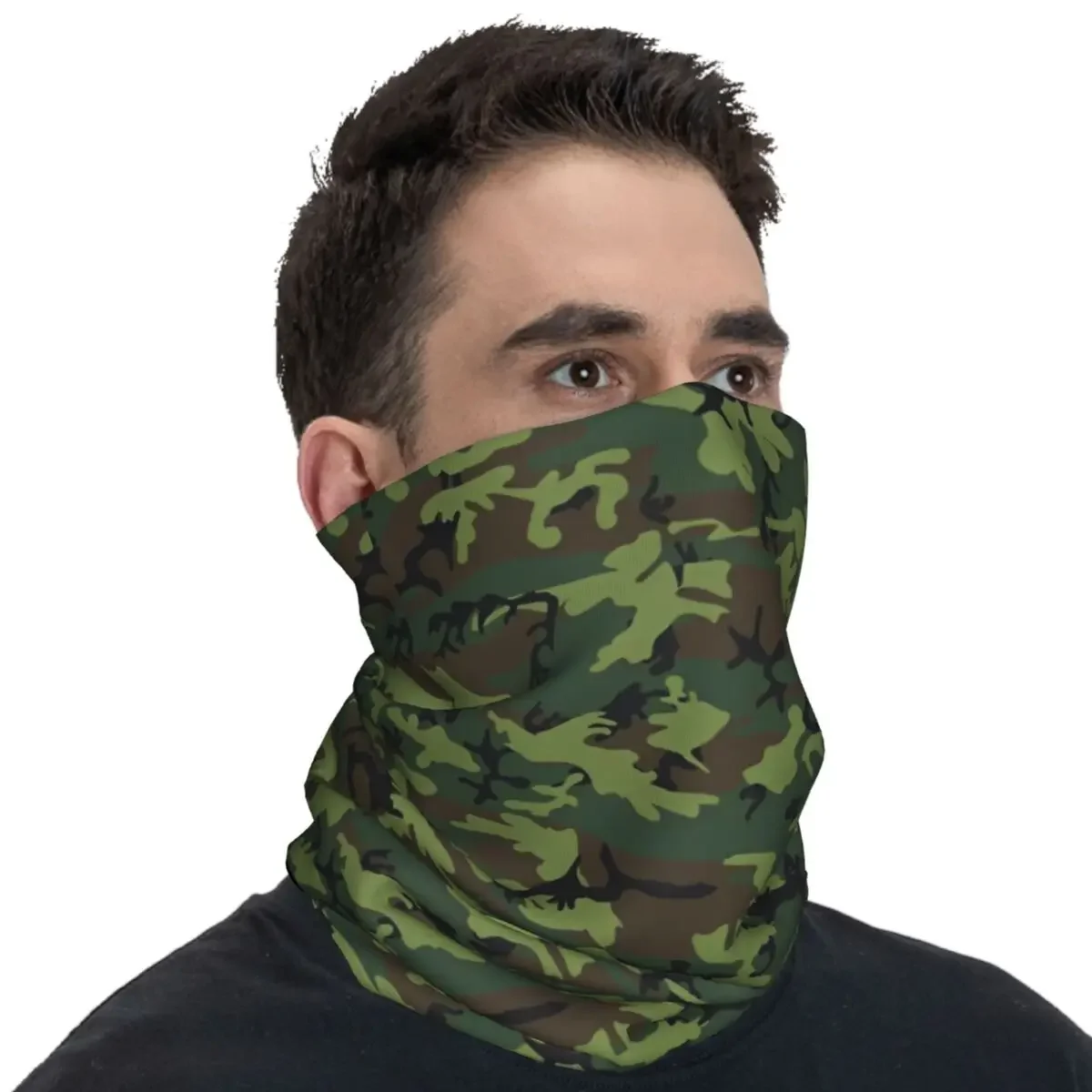 Outdoor Sports Balaclava Flecktarn Camouflage Bicycle Mask Soft Warm Face Cover Mask Fun Hunting Fishing Windproof Neck Gaiter