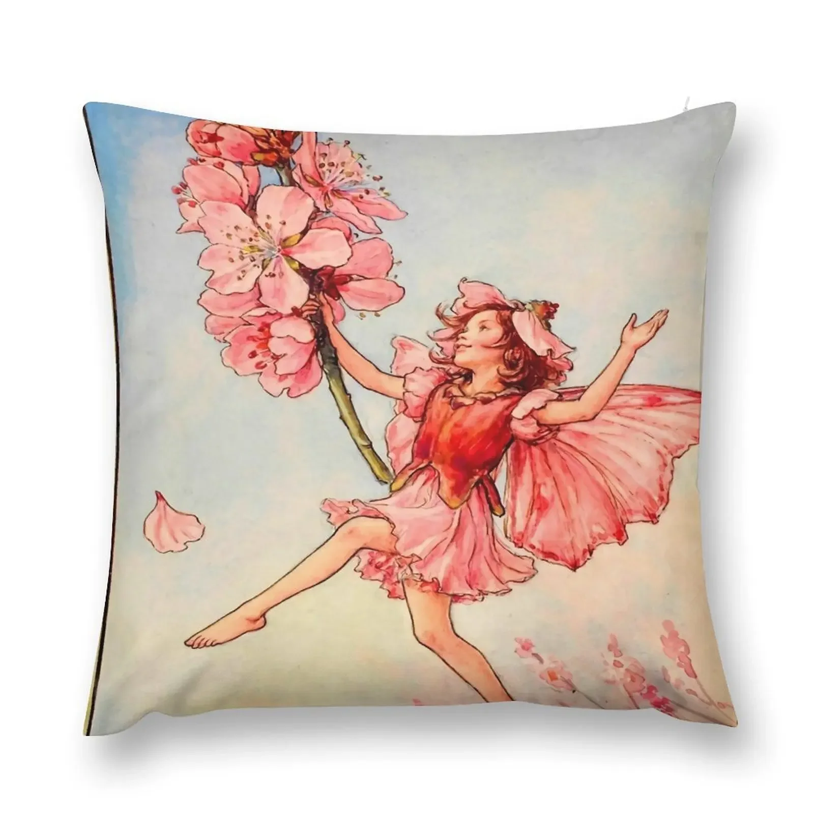 

Cicely Mary Barker The Almond Blossom Fairy Throw Pillow christmas supplies Christmas Covers For Cushions pillow