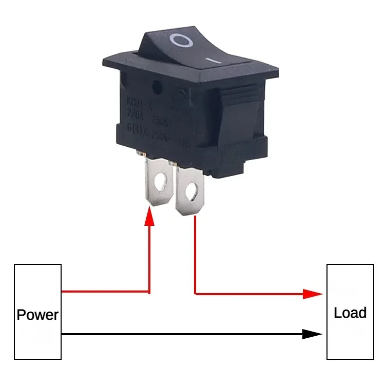 1pc Kcd1 21*15 mm 2PIN Boat Rocker Switch SPST Snap-in ON/OFF Position Snap 6A/250V Copper