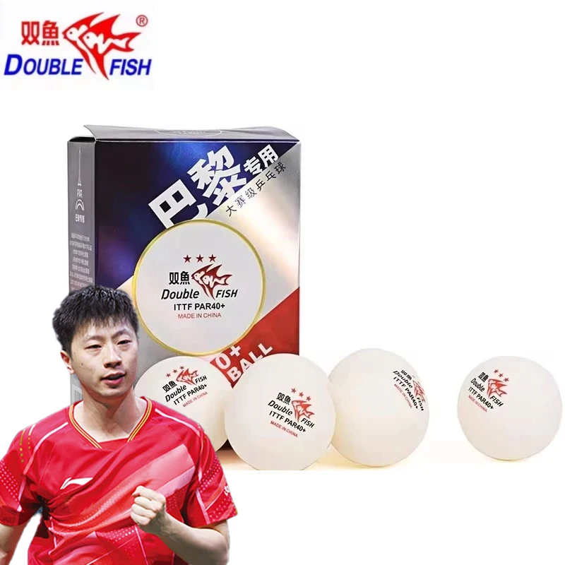 6 Pcs/Box Double Fish Ping Pong Balls PAR40+ 3-Star Table Tennis Balls Official Table Tennis Balls for Paris International Games