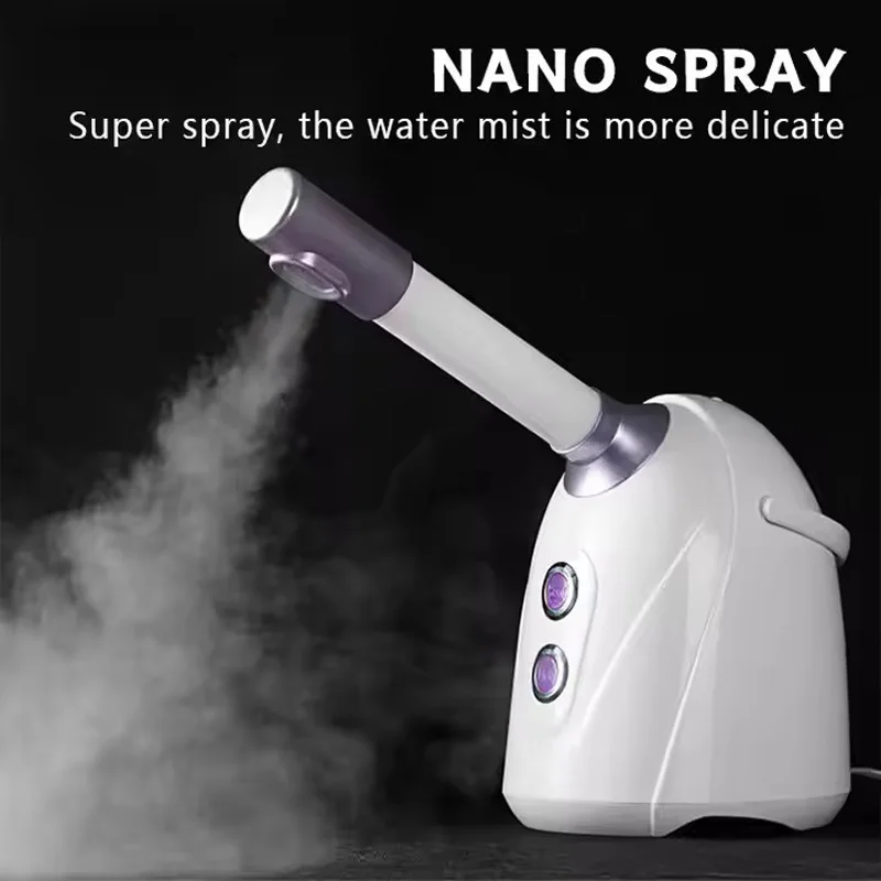 

Portable Home Use Face Hot Warm Cold Nano Ionic Mist Sprayer Beauty Facial Steamer Vapozone For Skin Moisturizing Deep Cleansing