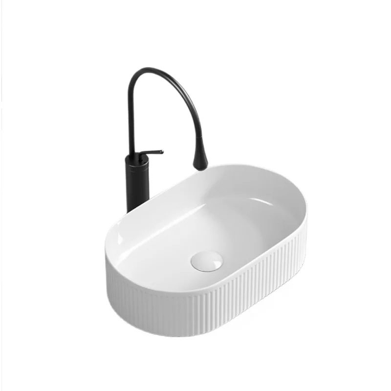 

Керамическая художественная настольная раковина, простая ванная комната с тонкими краями, маленькая квартира, одинарная керамическая встроенная раковина, доставка