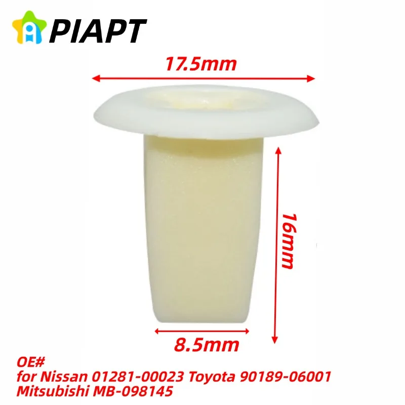 

20PCS OE# for Nissan 01281-00023 Toyota 90189-06001 Mitsubishi MB-098145 Screw Grommets