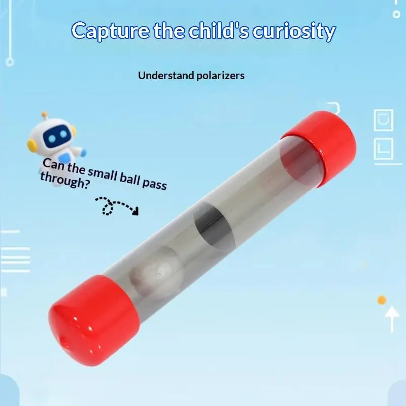 Optical Physics Teaching Aid 1 Set DIY Polarization Experiment Lens Science Toy for School Lab Student Project Activities