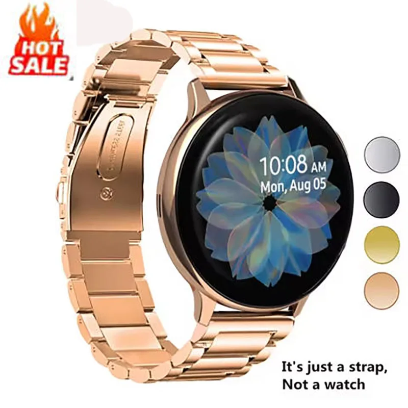 

Stainless Steel Strap For Galaxy Watch Active2 40mm Bands Active 2 44mm Band 20mm for Samsung Galaxy Watch Active 2 Watchband