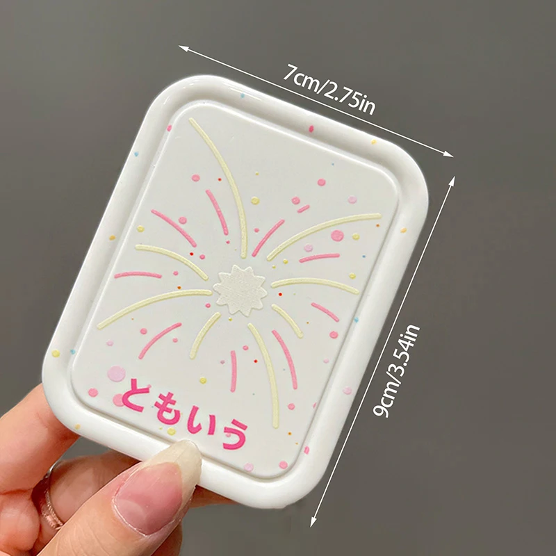 Fireworks Portable Folding Makeup Mirror Portable Pocket Mirror Women Rectangle Cosmetic Make Up Mirror For Tools Vanity