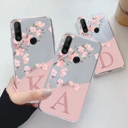 For Honor 400 Lite 400Pro Case Soft Slim Luxury A-Z Letter Back Cover Funda Clear Bumper For Honor 400 Transparent Shell Soft