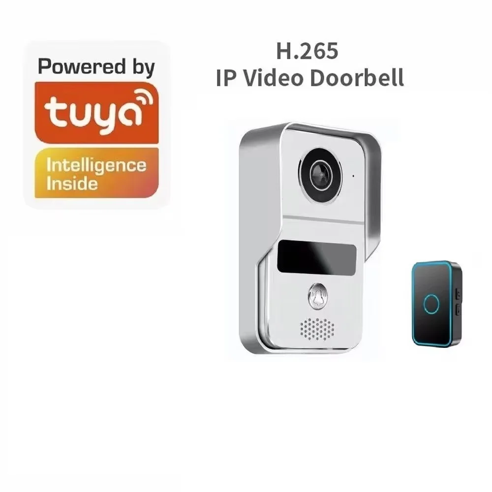 Tuya campainha de vídeo inteligente, 2MP 1080P câmera, Wi-Fi, P2P, POE, RJ45, telefone