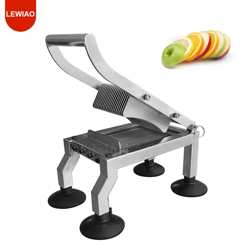 قطاعة فواكه الخضراوات التجارية 5 مللي متر 10 مللي متر 15 مللي متر شفرة المنزل البطاطس الطماطم قطاعة الطعام آلة القطع اليدوية