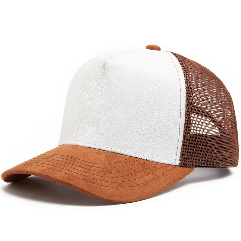 Customized Printed Logo High-quality Suede Mesh Baseball Hat Outdoor Sport Cap Fashion Men And Women Sport Snapback Caps image 2