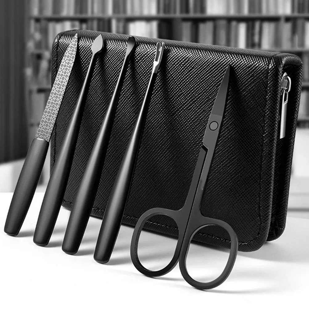 1 Juego de manicura de belleza de acero inoxidable Premium, recortador de uñas ergonómico, Kit de pedicura para el cuidado de las uñas de los pies con oreja