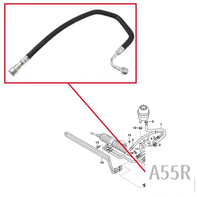 

5R-New High Quality Car Power Steering Return Hose Power Steering Pump Hydraulic Oil Pipe 32416796367 For BMW E46