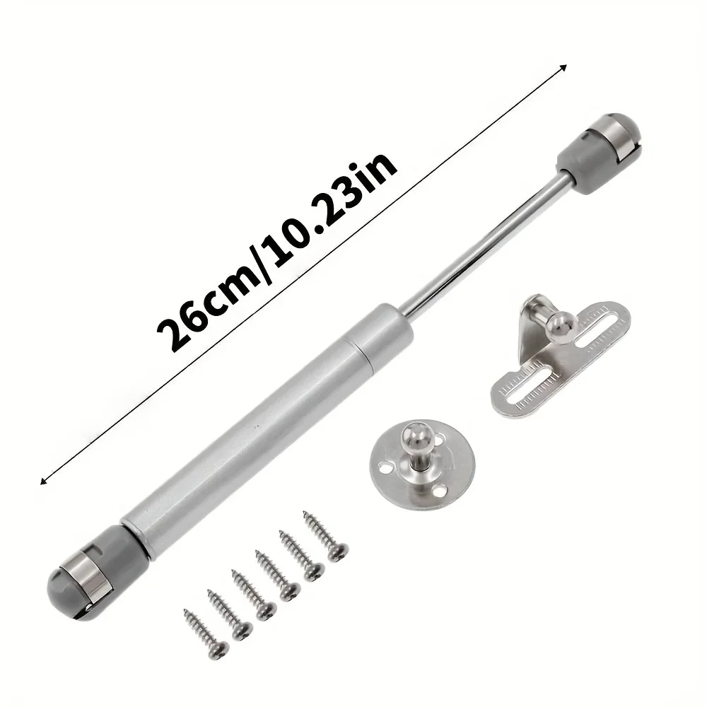2 個クラシックスタイル金属ドアマウント油圧ソフトオープンガススプリング蓋サポートヒンジ 100N/10.21 キロガスストラットショックアブソーバー