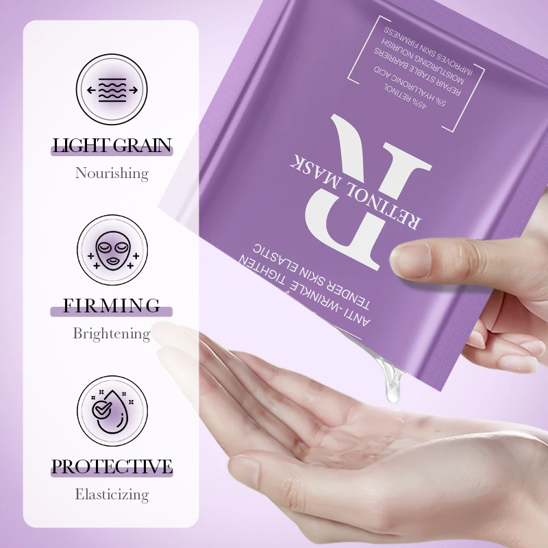 BIOAQUA Retinol Anti Wrinkles Facial Masks Moisturizing Whitening Anti-Aging Anti Acne Face Mask Facial Skin Care Products