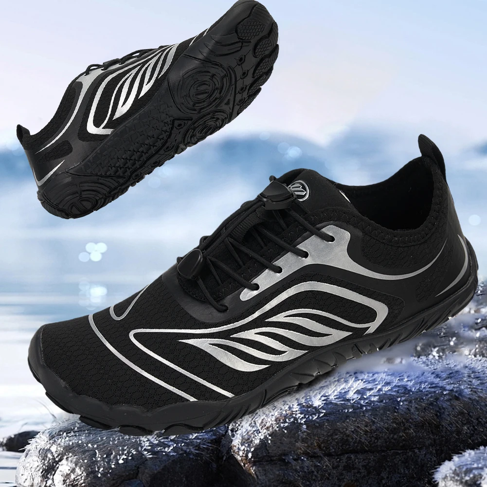 Unisex Water Shoes Quick Drying Lightweight Aqua Shoes Barefoot Beach Shoes Breathable Gym Sneakers for Water Sports