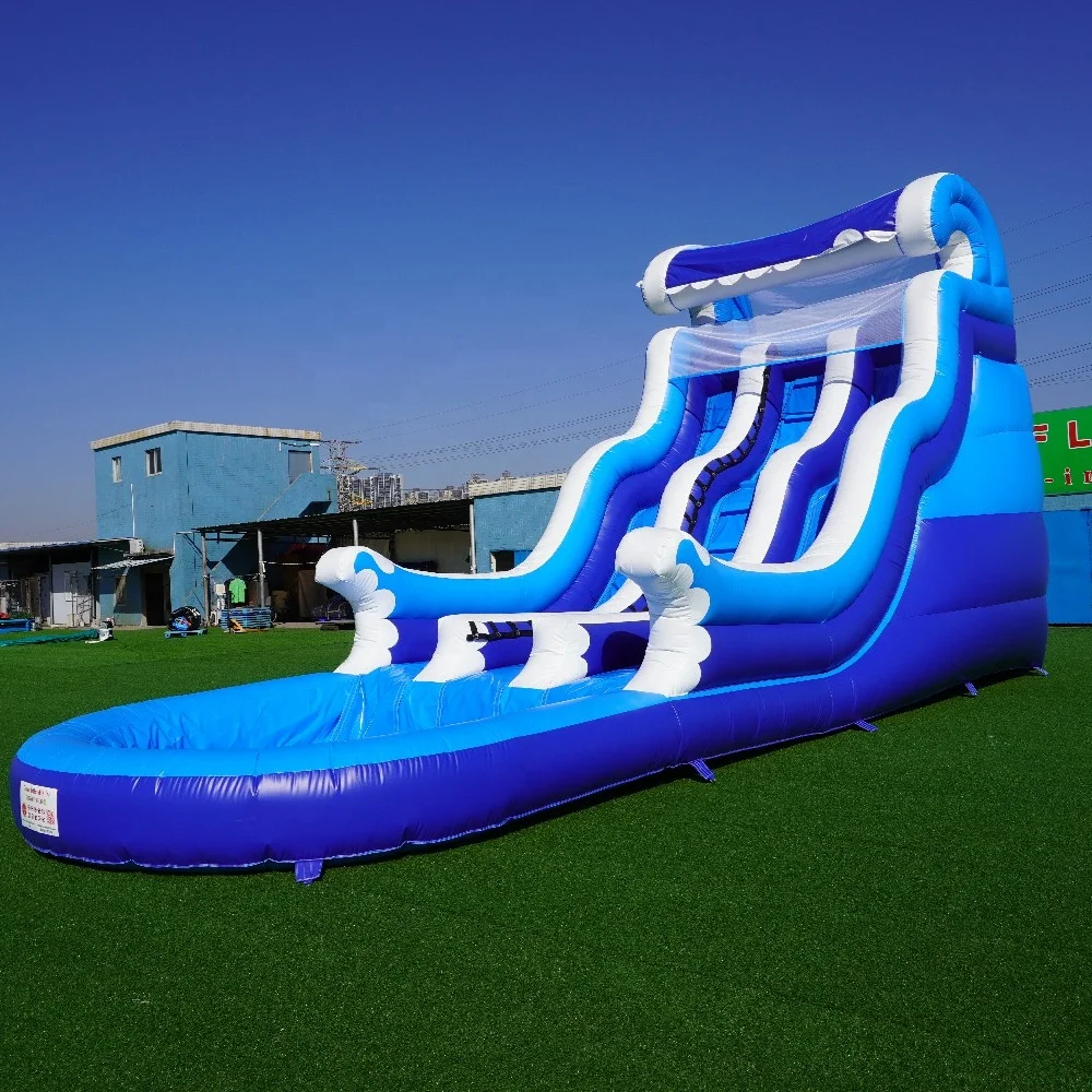 Inflatable Water Slide commercial Large Wave Slide For Kids Adults Outdoor Kids Pool Slide inflatable Water Playground