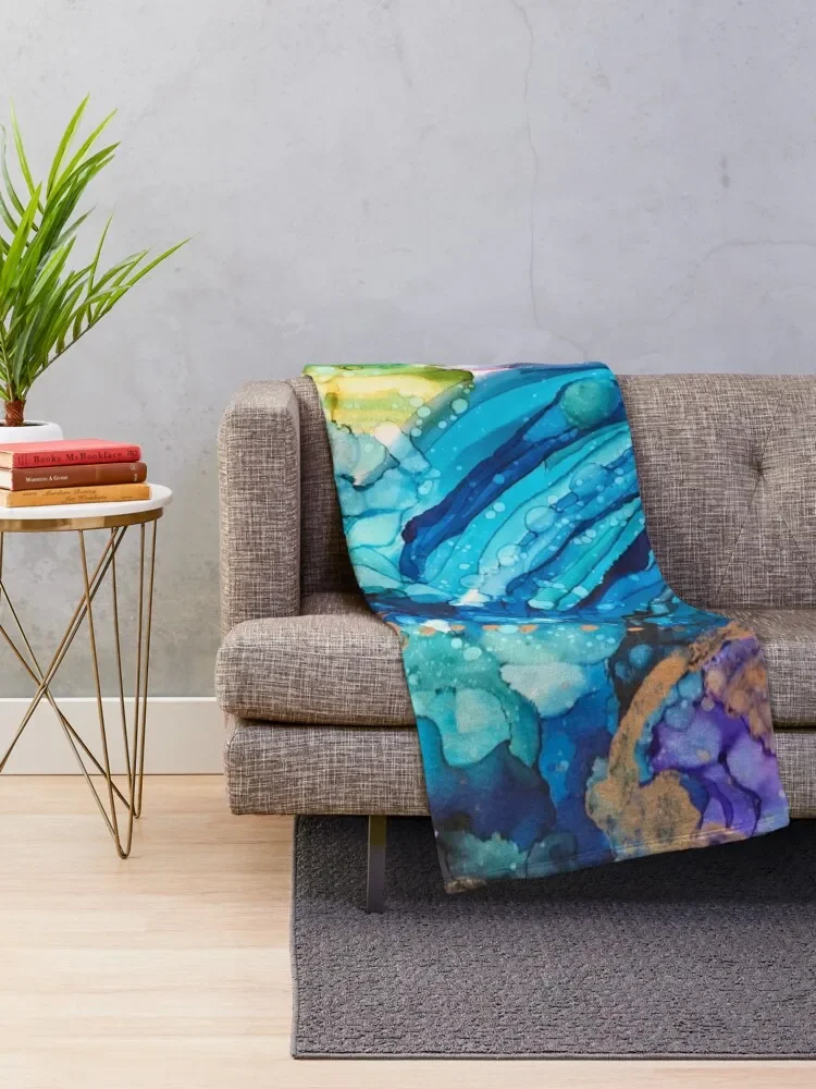 Rush of the Waters Throw Blanket Extra Large Throw Decorative Sofas Blankets