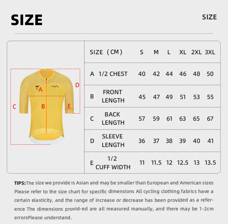 YKYWBIKE Herren Sommer-Radtrikot 3D-Schnitt Raglan-Ärmel Schnelltrocknend Atmungsaktiv Leichtes Rennrad-Trikot Hautfreundliches Oberteil – Detail 7