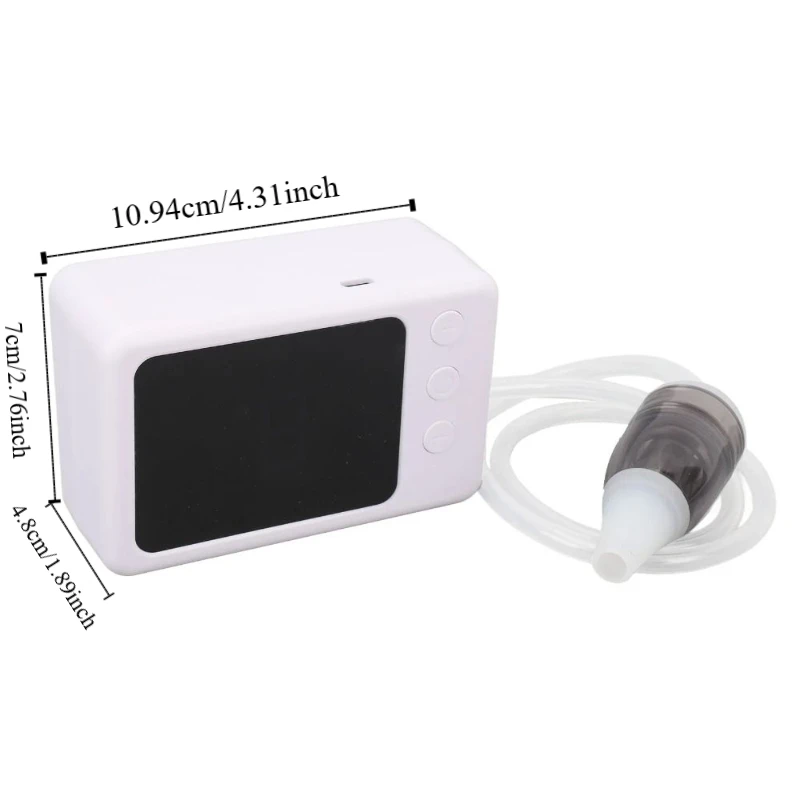 مجموعة إزالة فراغ حجر اللوزات الإلكترونية 3 فوهات شفط LCD شاشة ديجيتال أداة إزالة حجر اللوزيل العناية بالفم #6