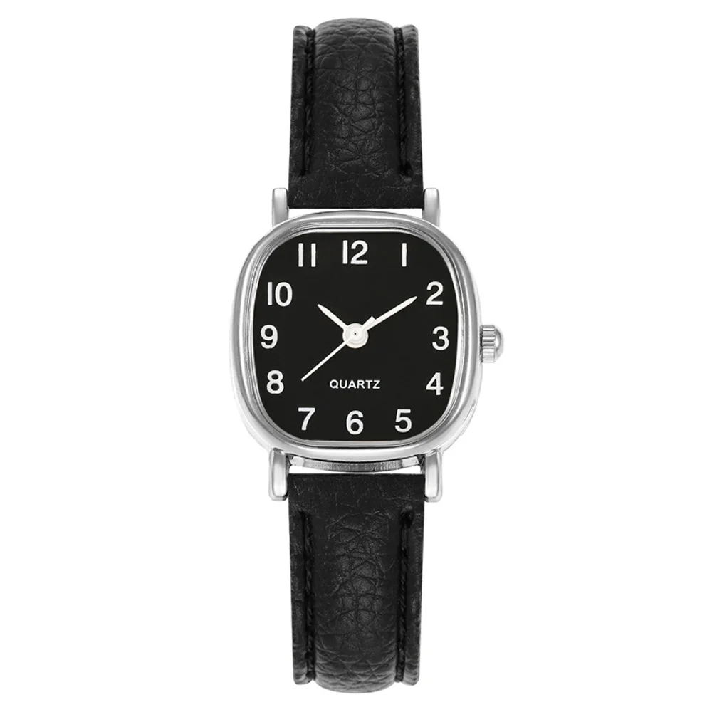 ساعة كلاسيكية للنساء ملابس عمل غير رسمية بحزام 12 ملم معصم صغير حافظة مربعة بسيطة مجوهرات ساعات تناظرية للسيدات