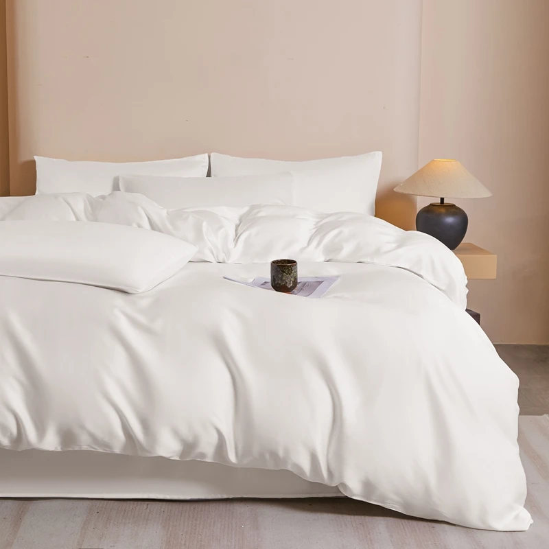 

3 шт., комплект пододеяльников из лиоцелвого волокна, роскошный короткий шелковистый комплект постельного белья (без простыни), пододеяльник королевского размера + наволочки, Прямая доставка