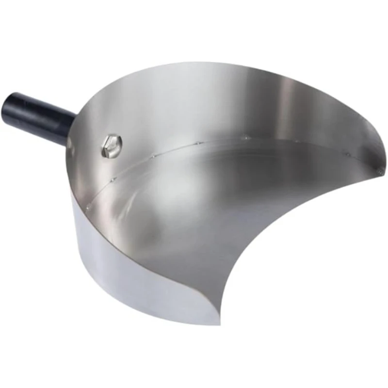 Stainless Steel BBQ Meat Shovel Tray Middle Eastern Grilling Turner Outdoor Barbecue Meat Receiving Plate for Restaurant Picnic
