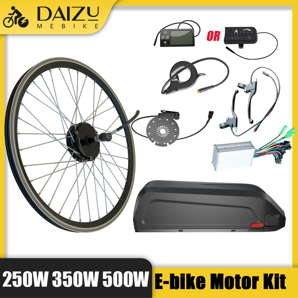 

Electric Bicycle Conversion Kit 36V 13Ah Li- Battery E-Bike Motor with LED LCD Display Lithium Battery Pack 250W 350W 500W