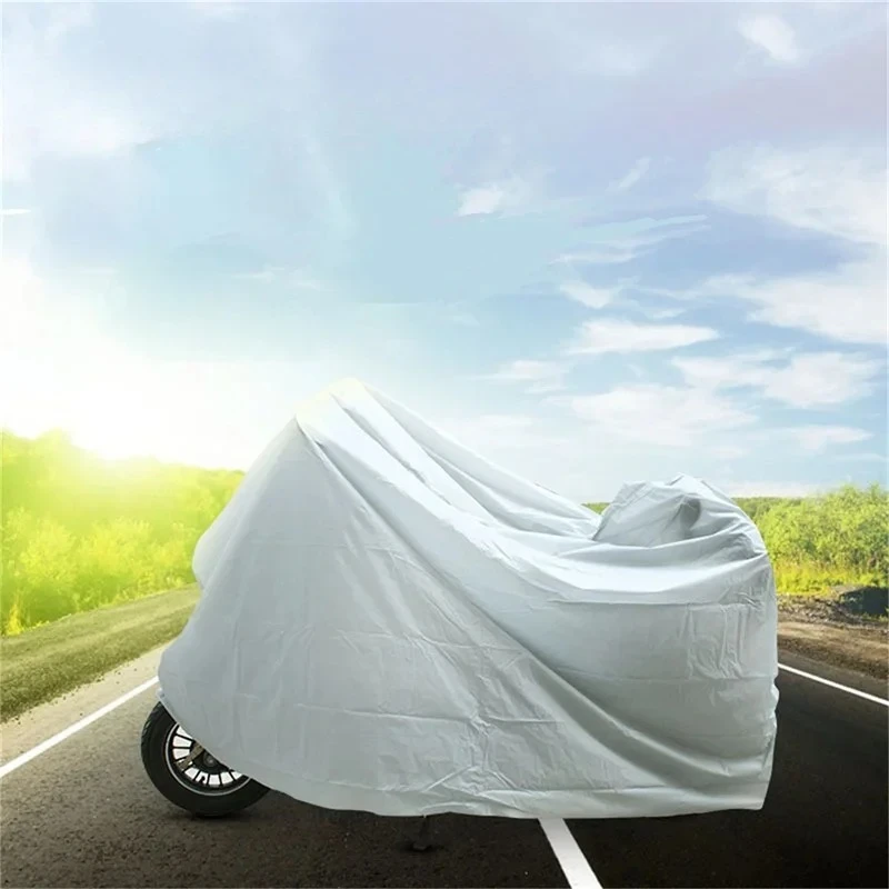 

Universal Waterproof Motorcycle Cover with UV Protection Uses for Scooters Bikes Outdoor Indoor Anti Rain Dust Protection