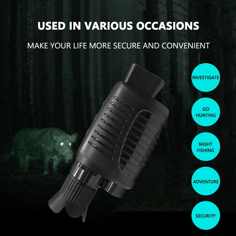 Wholesale of HD infrared monocular night vision equipment for outdoor reconnaissance digital monocular night vision equipment