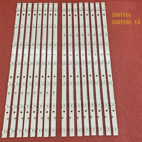 파나소닉용 LED 백라이트 스트립, TH-55AX670S TX-55AX630 TX-55AX630B TX-55AX630E TH-55AX670A TH-55AX670Z 550TV01 550TV02 V4