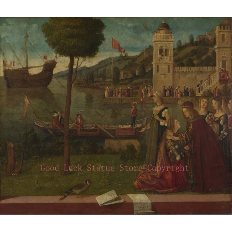 

wholesale Famous oil painting Replica # London Museum Religious ART # vittore carpaccio - the departure of ceyx painting