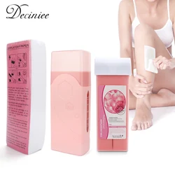 3 In 1 Roll On Depilatory Wax Kit Electric Body Hair Removal Waxing Heater Epilator Wax Heating Machine Waxing Strips Paper Set