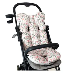 Accesorios para cochecito de bebé, cojín de algodón para asiento de coche, alfombrilla para silla, forro de asiento, carrito para niños