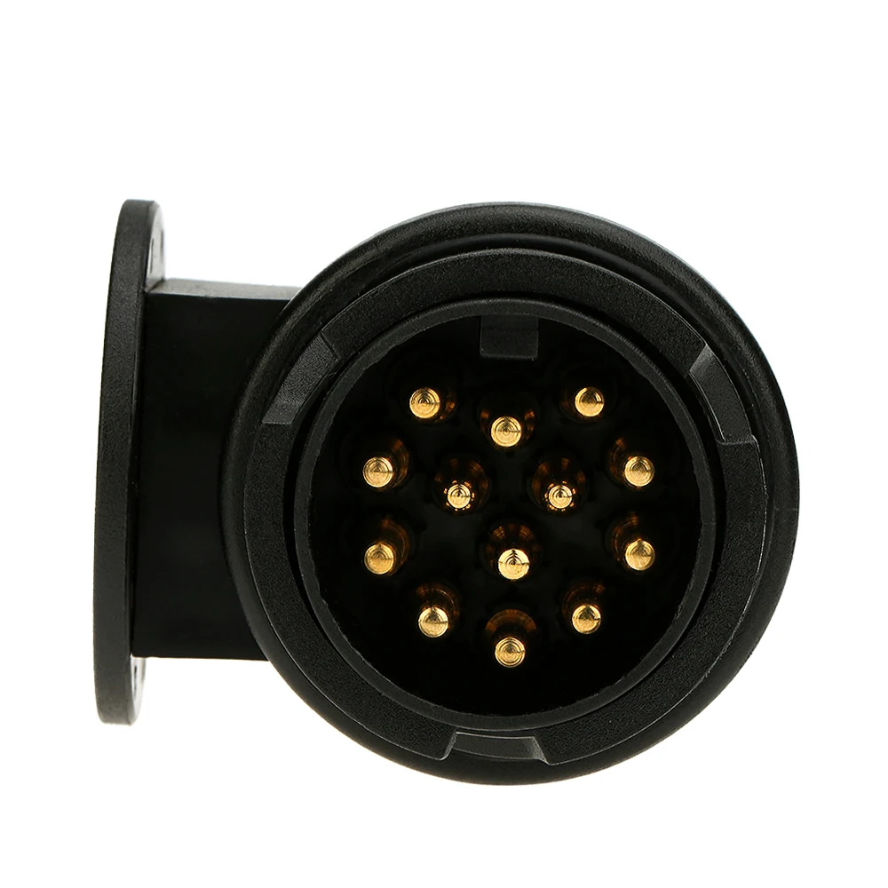 Frosted Material 13-Pin Trailer Plug 12V 13-Pole Tow Bar Towing Plug N Type-Vehicle End trailer plug