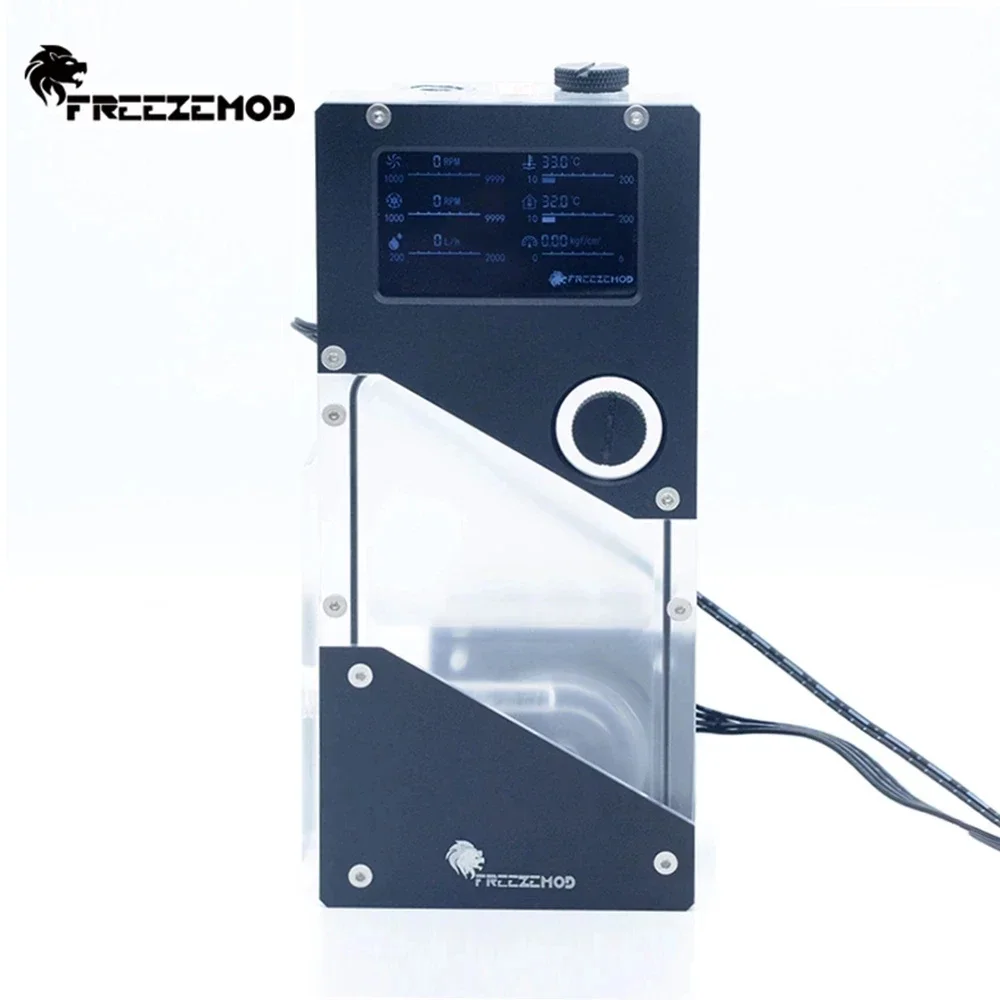 Imagem -03 - Zemod Aio Reservatório de Bomba de Água Inteligente Hall Fluxo Velocidade Rgb Controle Poroso Posição Instalação 5v 12v Sincronização Aura