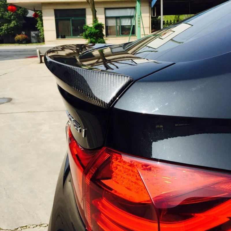 

FOR BMW 5 Series GT F07 2014-2017 AC Style Carbon fiber Rear Spoiler Trunk wing FRP Glossy black Forged carbon