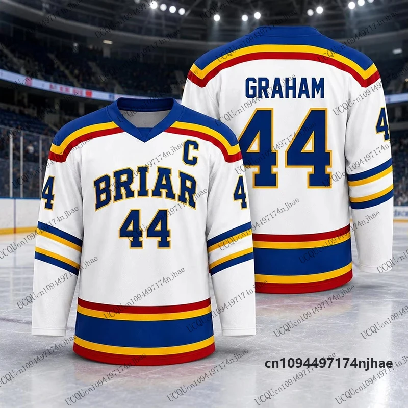 2026 Off Campus Briar University Hockey Jersey DI LAURENTIS 66 T-Shirt For Women Men Autumn Long Sleeve Sports Tee Oversized Top