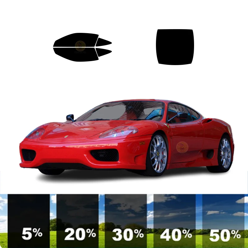 

precut Removable Window Tint Film For Car 100% UVR 5%-70%VLT Heat Insulation Carbon ﻿For FERRARI 360 MODENA 2 DR COUPE 1995-2005