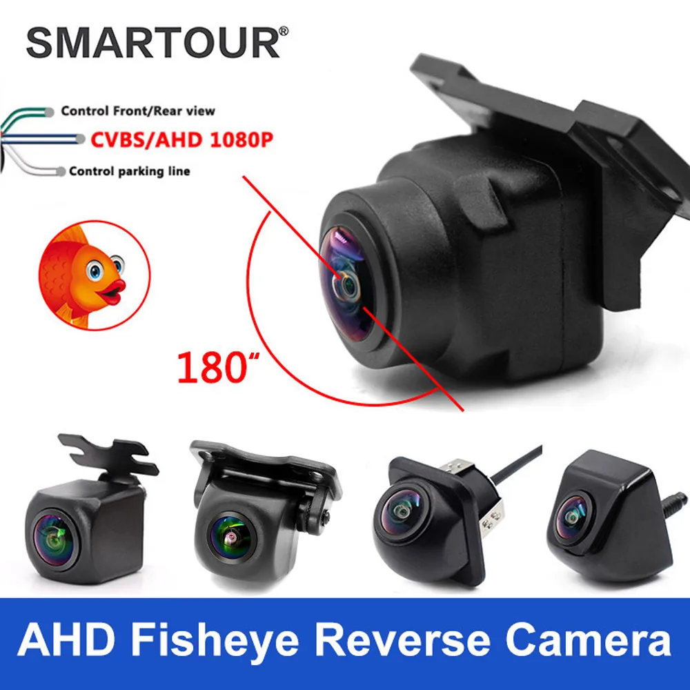 4K AHD 1080P Vehicle Rear Front Side View Camera CCD 180\