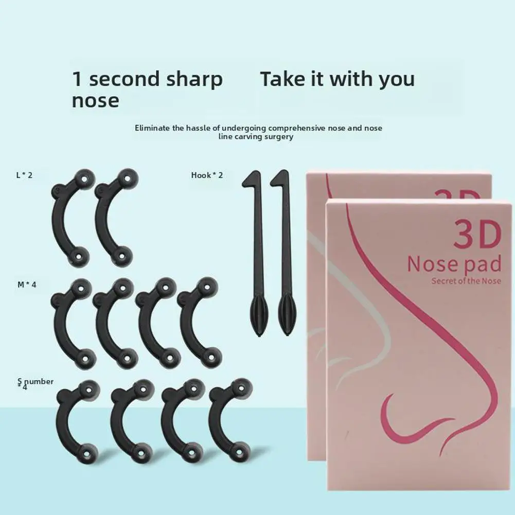 3 Sizes In 1 Nose Up Lifting Shaping Clip Nose Reshaper Face Corrector Tool Kit K8X6