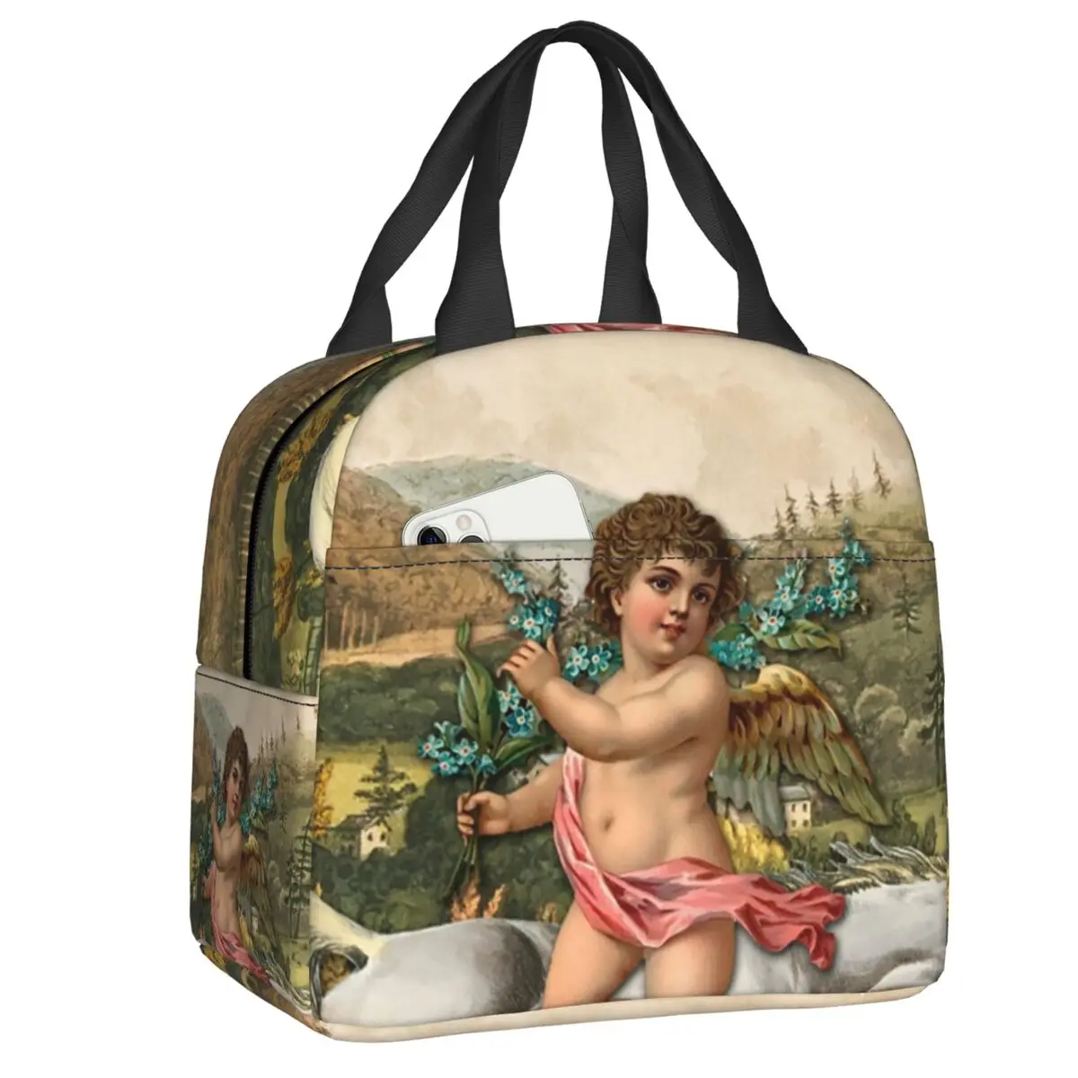 Bolsas de almuerzo con aislamiento térmico personalizadas de la era victoriana para mujer, The Sun Major Arcana, bolsa de almuerzo portátil, caja de comida multifunción para picnic
