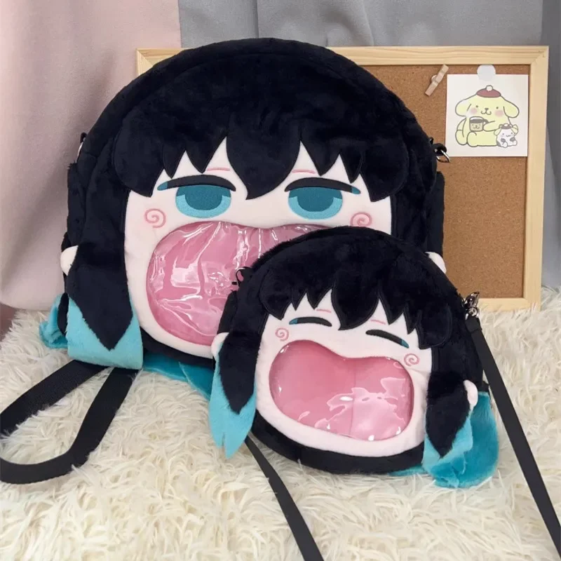 Anime Demon Ita Bag Tokitou Muichirou zaino costumi Cosplay peluche Cartoon Cute Pain Package Messenger Bag Satchel