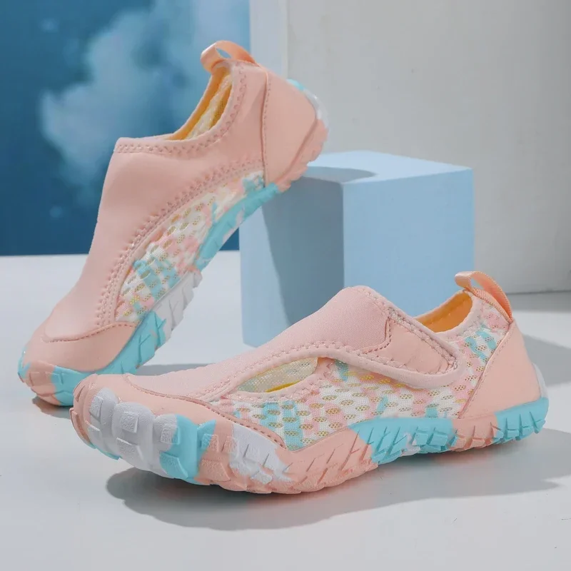 Nuoto Scarpe da ginnastica da spiaggia Bambini Immersioni Surf Canottaggio Scarpe sportive per bambini Aqua Scarpe da acqua a piedi nudi Ragazzi e