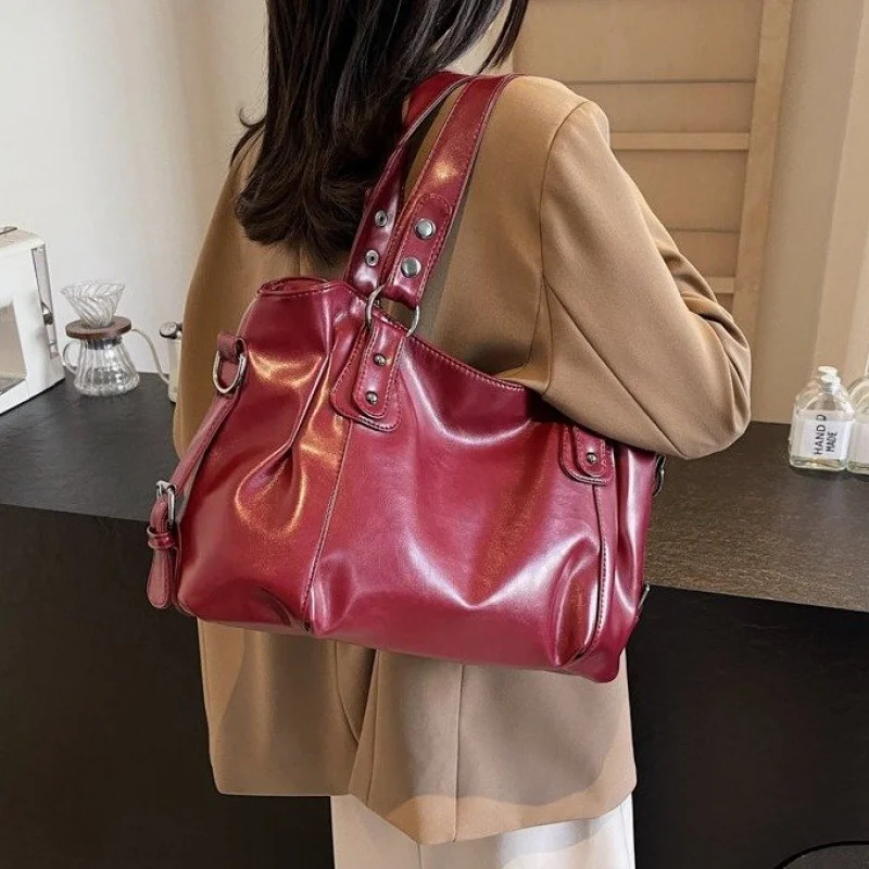 

Classic Elegant Leather Shoulder Bag Crossbody Versatile Handbags For Women Ladies Luxury Brand Famous Designer Item