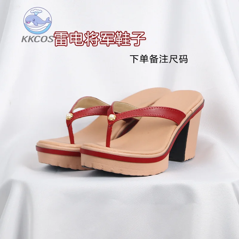 Genshin Impact Raiden Shogun Baal 코스프레 의상 가발 신발이 포함된 풀 세트 게임 코스프레 이벤트 할로윈을 위한 여성 의상