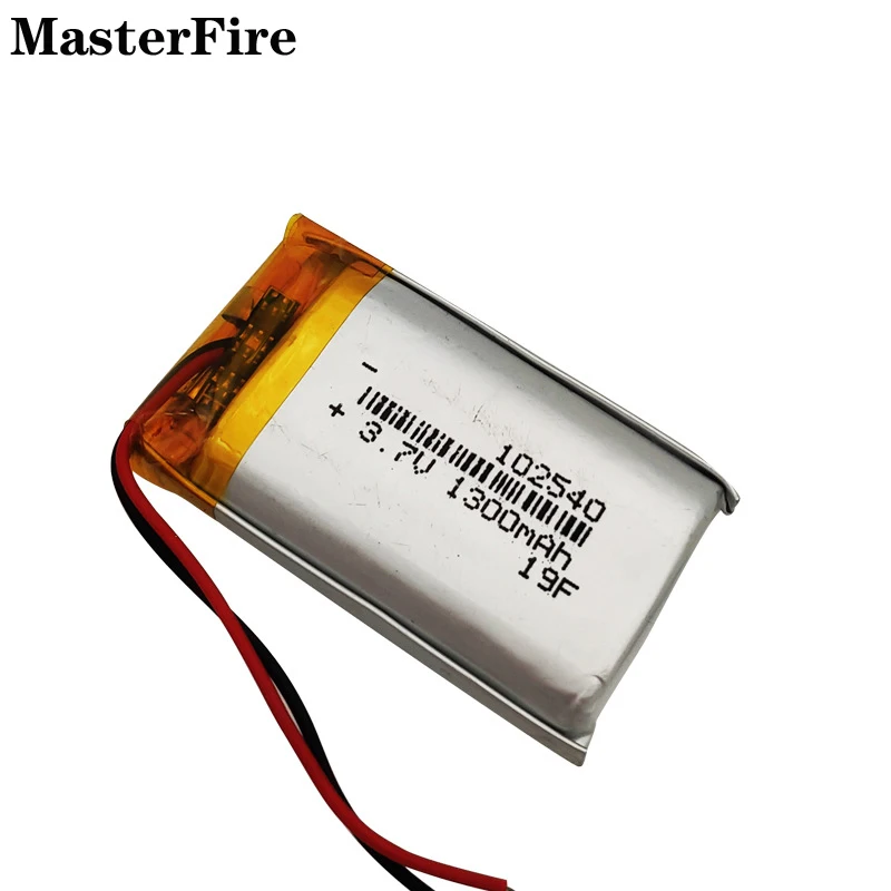 Batería de polímero de litio recargable para juguete inteligente, pila de herramienta eléctrica con altavoz Bluetooth, luz LED, 3,7 V, 1300mah, lote de 10 unidades