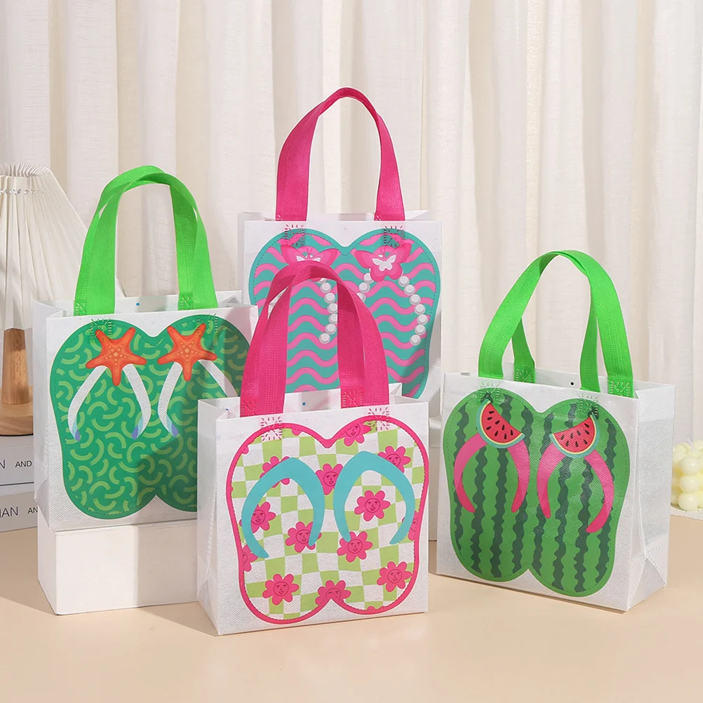 12 Pcs Non Woven Tote Bag Merchandise Gift Bags Non-woven Handheld Beach for Small Items Party Fabric Favor Convenient Themed