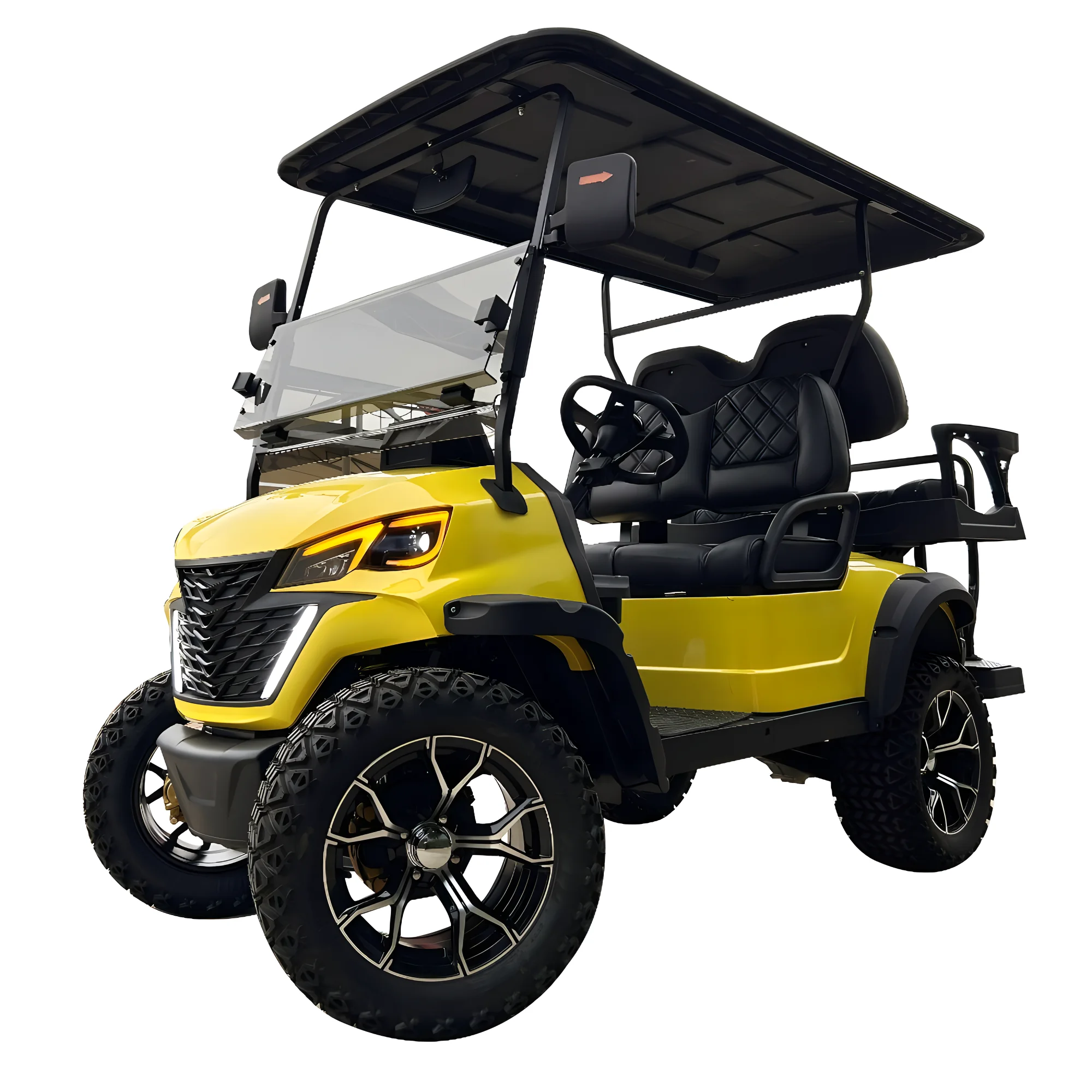 Electric Golf Cart 2024 Hot Sale High Quality 4 Seater Golf Cart Made in China Equipped with Lithium Batteries and Windshields